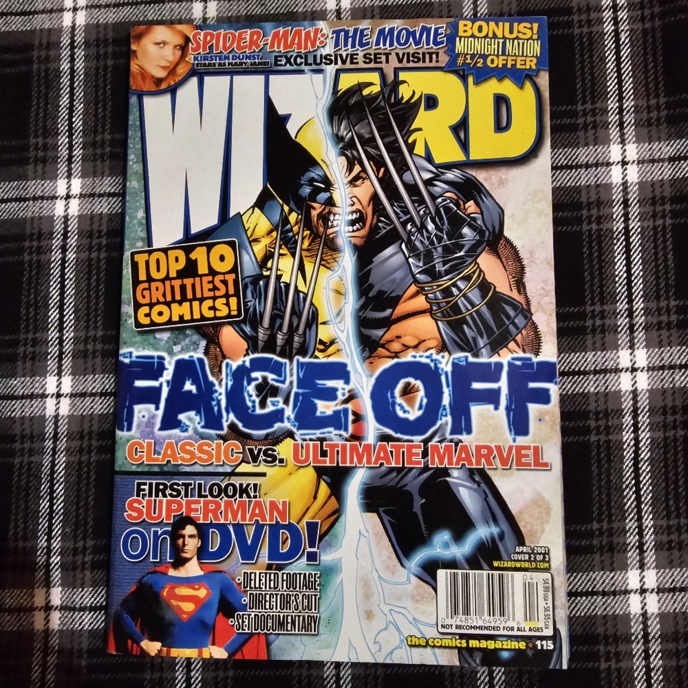 Wizard The Comics Magazine #115 | April 2001 | Wolverine | Cover 2 of 3